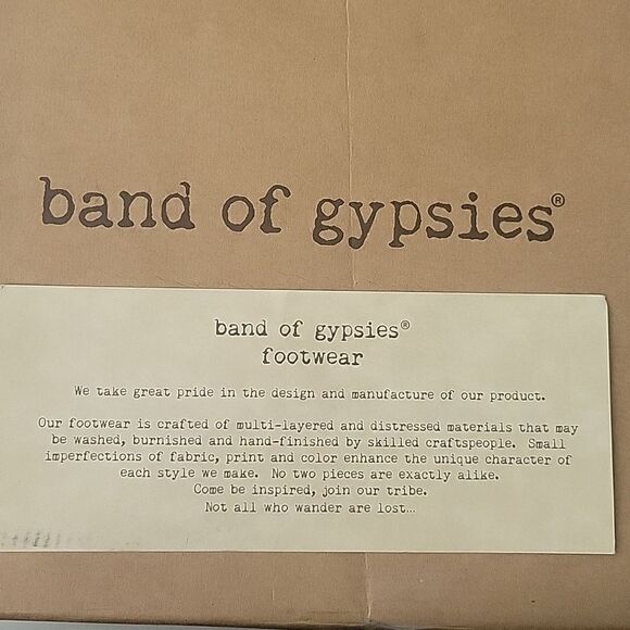 $278 NEW BAND OF GYPSIES THE FREE RODEO OFF WHITE BLACK BOOTS BOOTIES 9 9.5 NWT - Picture 10 of 13